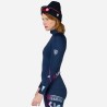 верх женского комбинезона Rossignol W Infini Compression Race Top тёмно-синий